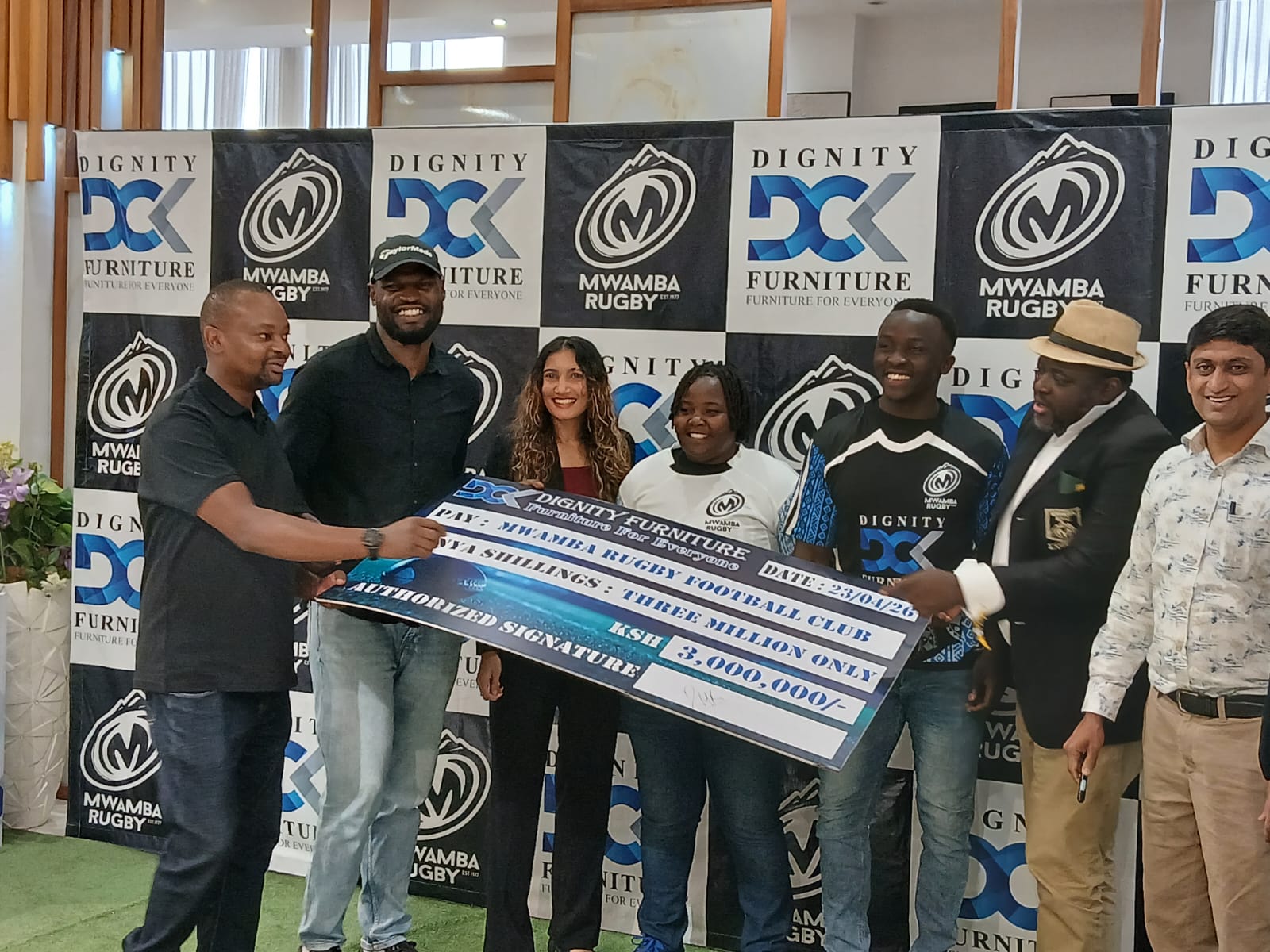 Mwamba RFC Receive KES 9M Lifeline Through Dignity Furniture Partnership